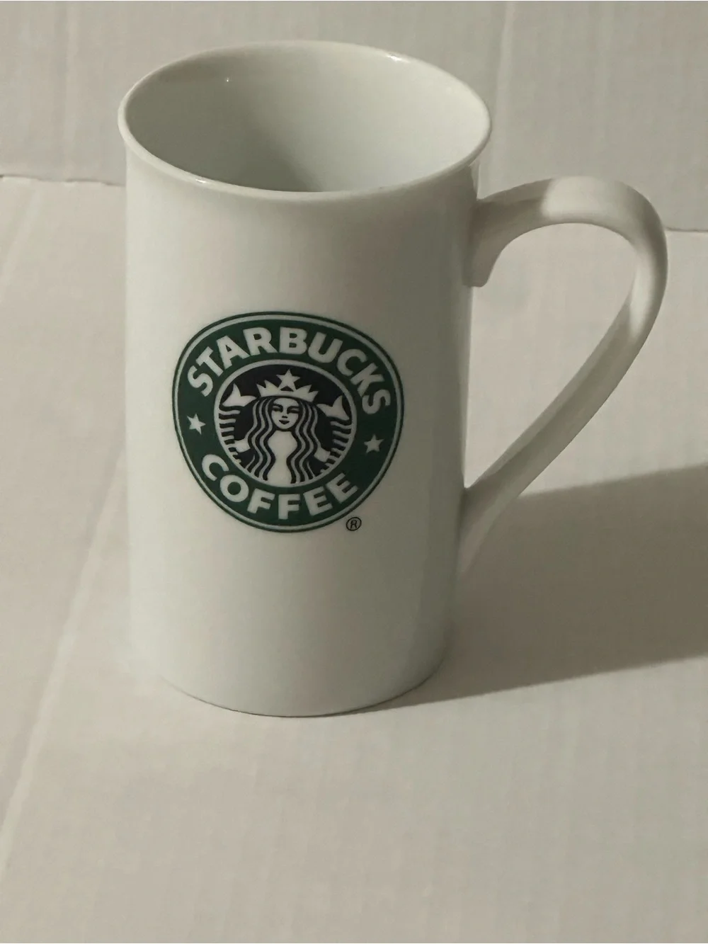 White Starbucks mug